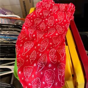 Red Ice Cream Print Pajama Bottoms